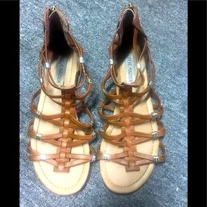 Steve Madden Carlee brown/gold accent aviators